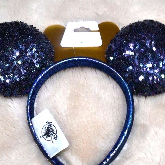 Disney Minnie Mouse Jeweled Mouse Ears 50th Anniversary Edition Head Band - Picture 5 of 8